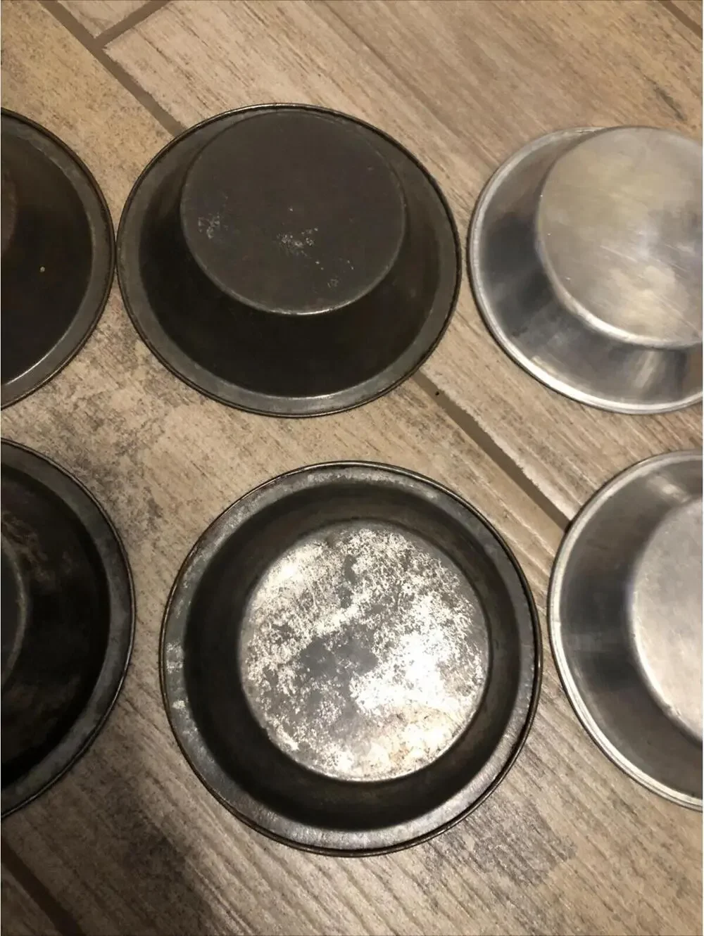 Mini Pie Pan 6 Piece Set, 5 Inch, Non-Stick Individual Dish‎ Pie Plate. Vtg